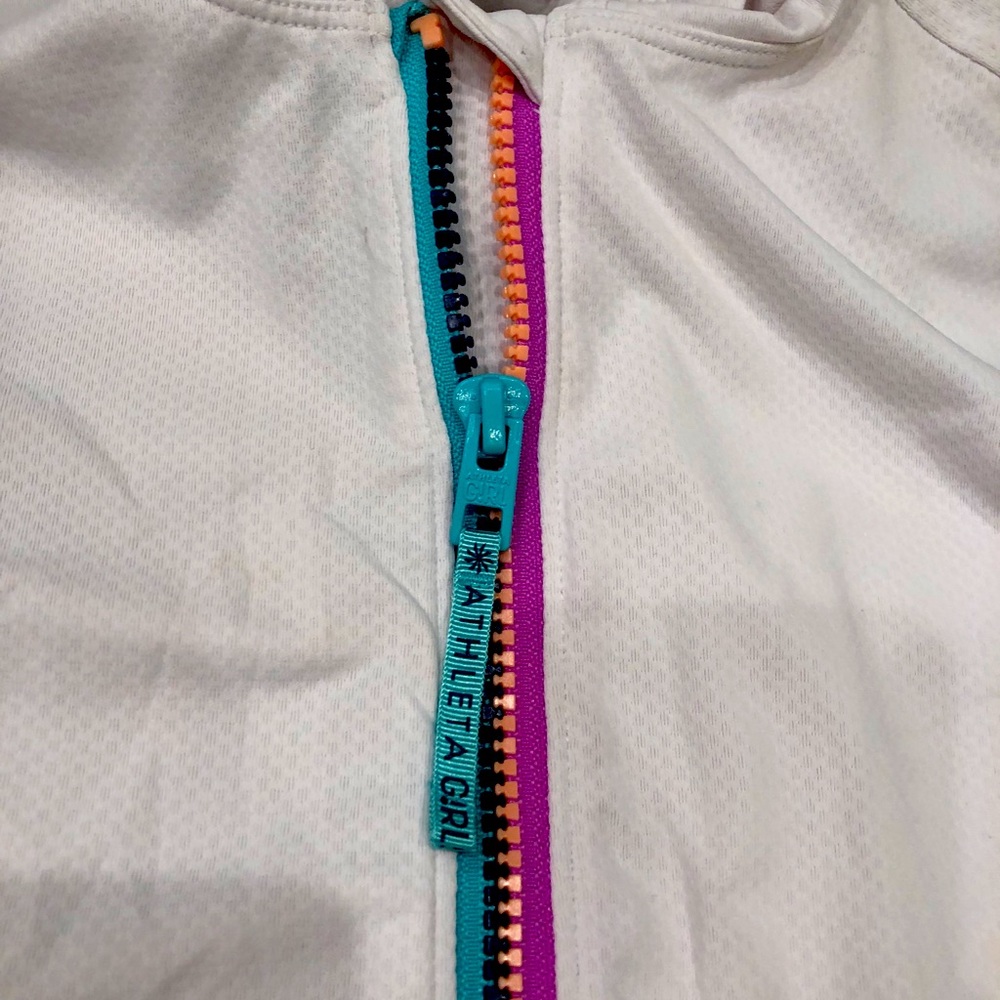 Athleta zip up Hoodie and Nike shorts